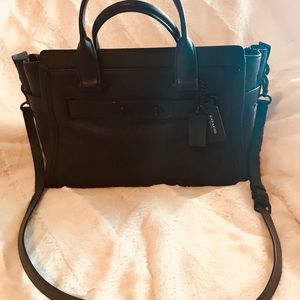 Black Coach Swagger Bag